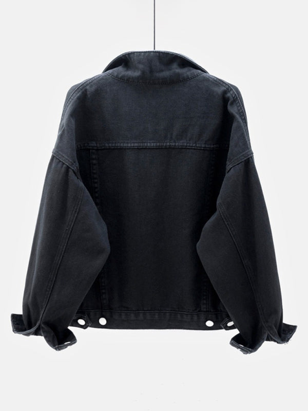 Women's New Colorful Loose Fit Denim Jacket