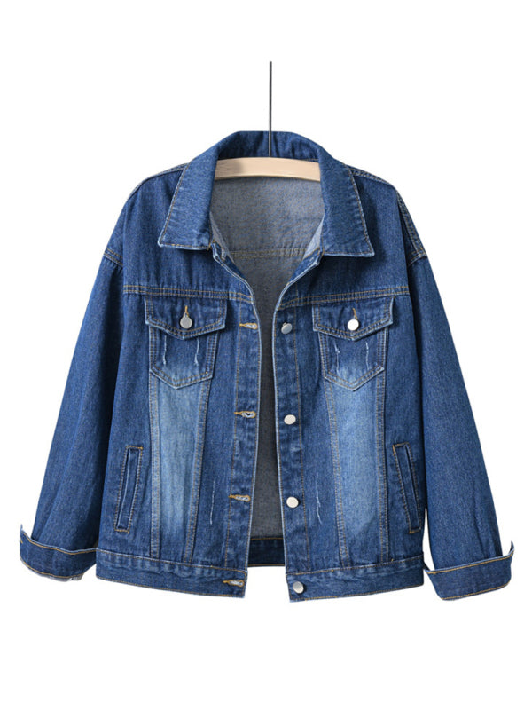 Women's New Colorful Loose Fit Denim Jacket