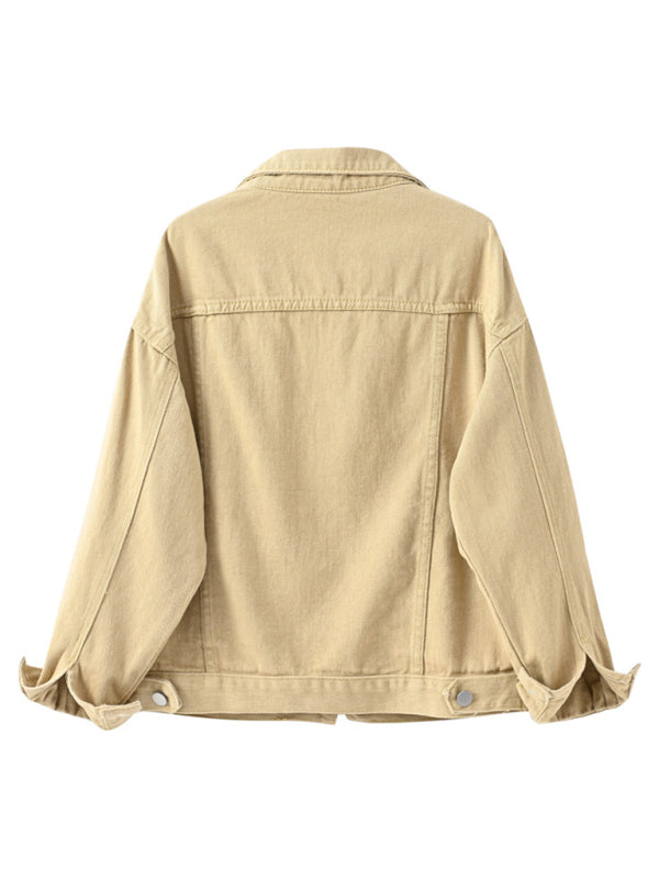 Women's New Colorful Loose Fit Denim Jacket