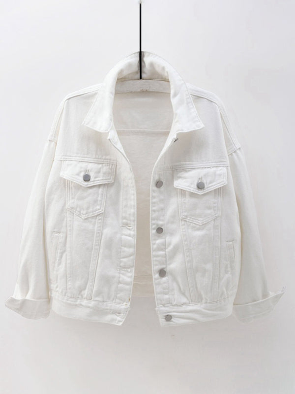 Women's New Colorful Loose Fit Denim Jacket