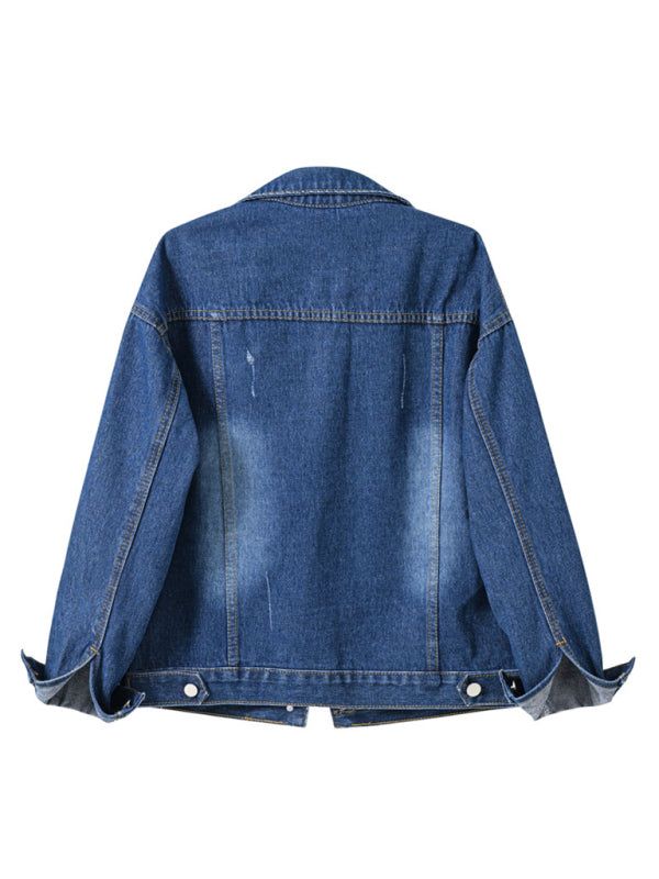Women's New Colorful Loose Fit Denim Jacket