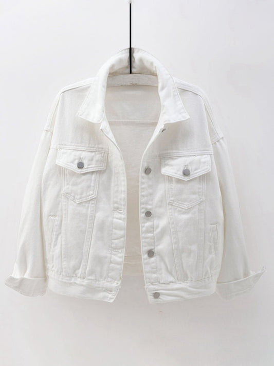 Women's New Colorful Loose Fit Denim Jacket