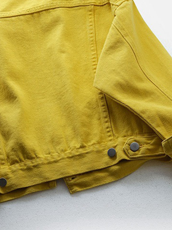 Women's New Colorful Loose Fit Denim Jacket